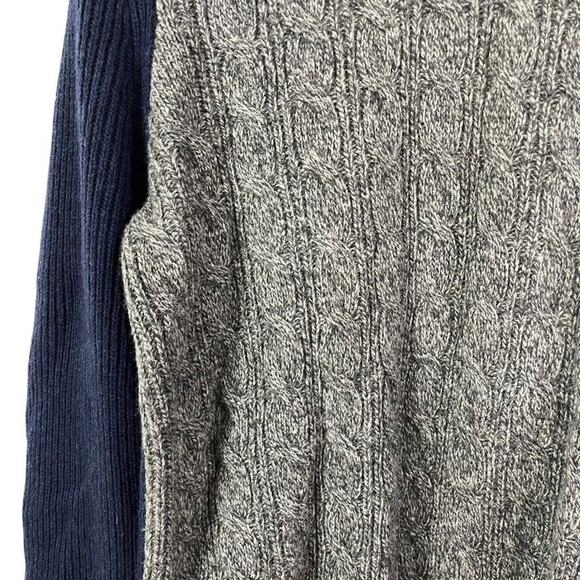 Banana Republic Italian Yarn Merino Wool Blend Cable Knit Mens Sweater sz L - Picture 6 of 16